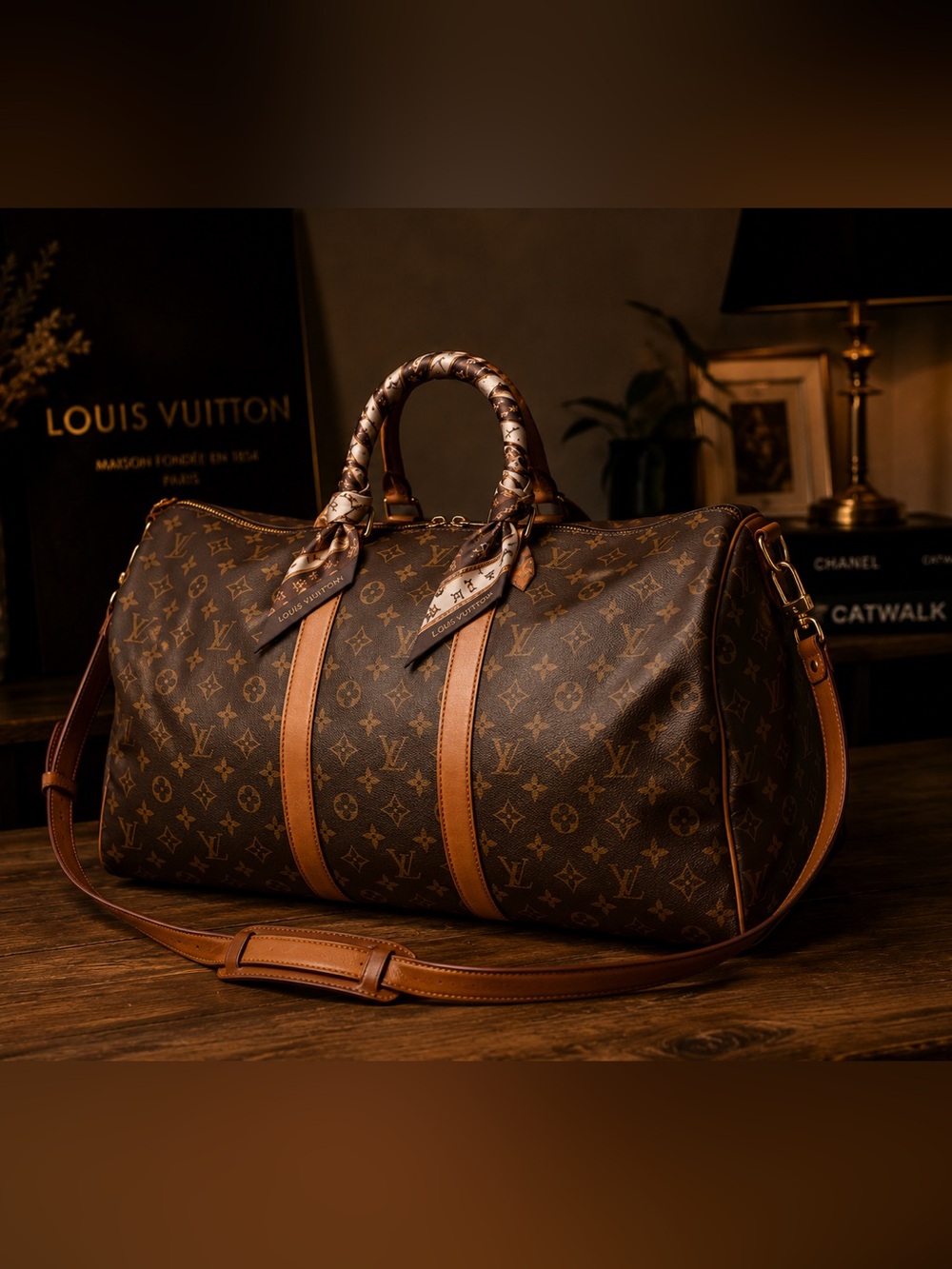 Louis Vuitton Monogram Keepall Bandoulière Duffle Bag 👜 Vintage Travel LV